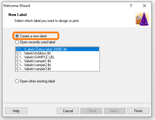Zebra label templates